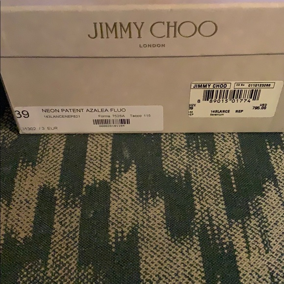 Jimmy Choo Neon Pink Patent Azalea Fluo - Picture 5 of 8